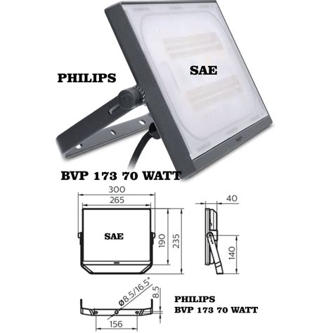 Jual LAMPU SOROT PHILIPS LED BVP 173 174 70WATT 100 WATT Shopee