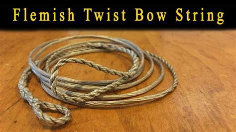 How To Make A Flemish Twist Bow String Video Step By Step