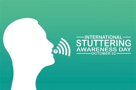 Premium Vector International Stuttering Awareness Day Vector