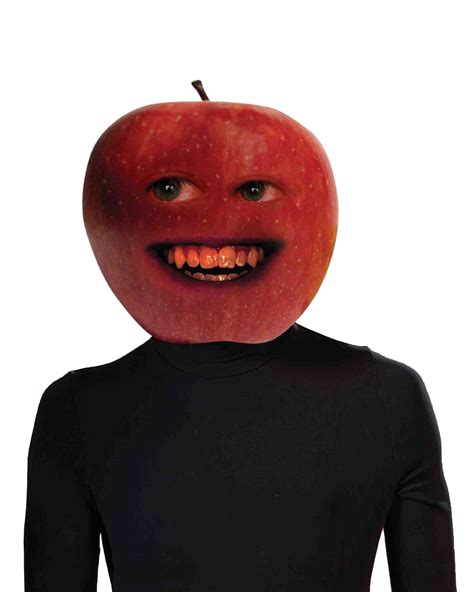 Annoying Orange Midget Apple Overhead Latex Mask Funny Costume ...