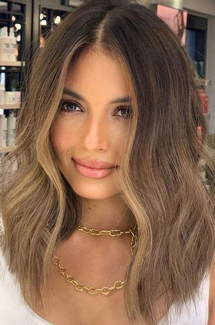 43 Gorgeous Hair Colour Ideas With Blonde Lob Haircut Brown Hair