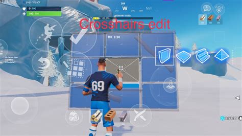 How To Get Crosshairs Edit On Fortnite Mobile Youtube