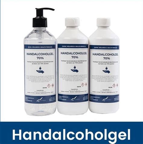 Desinfecterende Alcohol Handgel 70 3 X 500 Ml 1 Fles Met Pompje 2