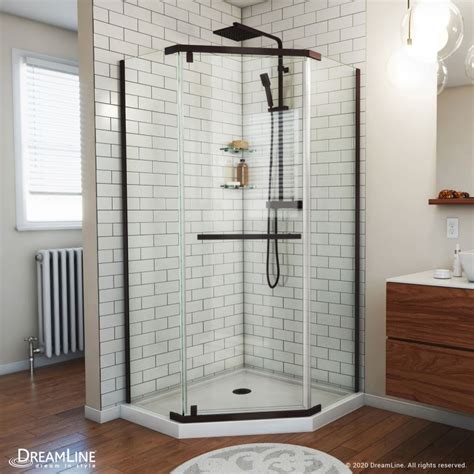 Prism Neo Angle Shower Enclosure White Base Kit Dreamline