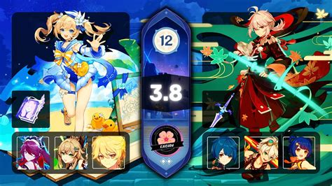 C6 Bárbara Fridge || C0 Kazuha Nacional / 9 Estrellas Nivel 12 / 3.8 ...