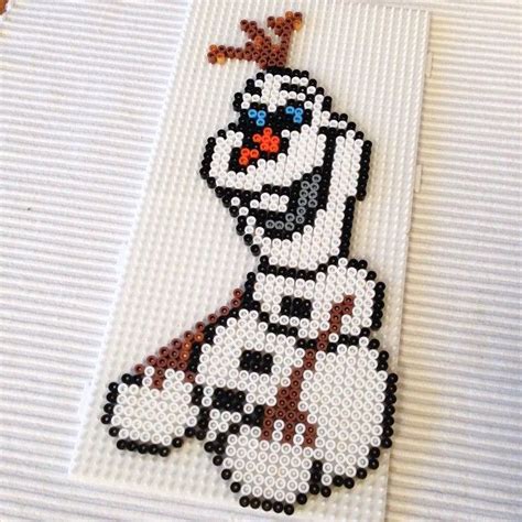 Olaf Frozen hama perler beads by jifode mit Bildern Bügelperlen