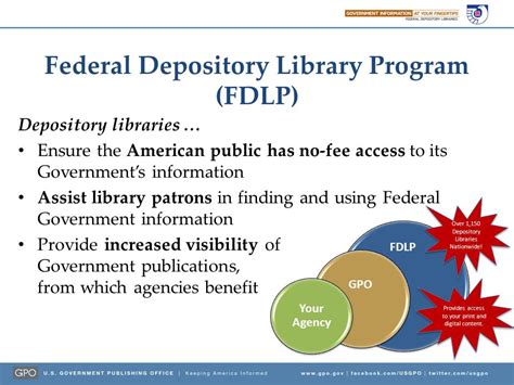 Publishing Partnerships Federal Depository Library Program