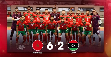 Match amical de futsal victoire du Maroc face à la Libye FRMF