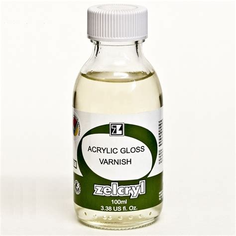 Zelcryl Acrylic Gloss Varnish 100ml The Deckle Edge