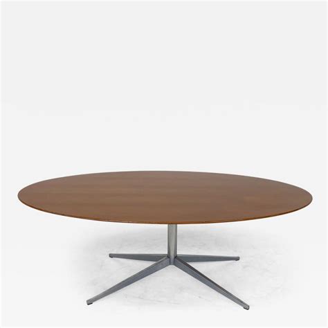 Florence Knoll Mid Century Modern Oval Dining Table By Florence Knoll