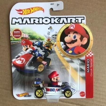 Carro Carrinho Miniatura Mario Circuit Special Super Mario Bros Estilo Hot Wheels Escala 1 64
