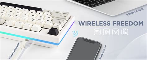 YUNZII YZ75 75 Hot Swappable Wireless Gaming Mechanical Keyboard RGB Backlights BT5 0 2 4G