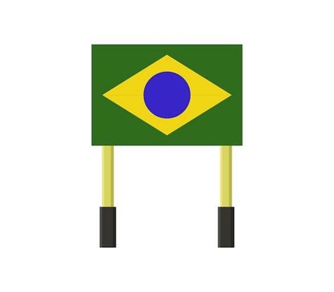 Bandera de brasil | Vector Premium