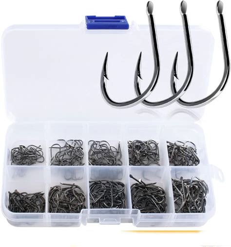 Amazon Pcs Fishing Hooks Freshwater Saltwater Fish Hooks