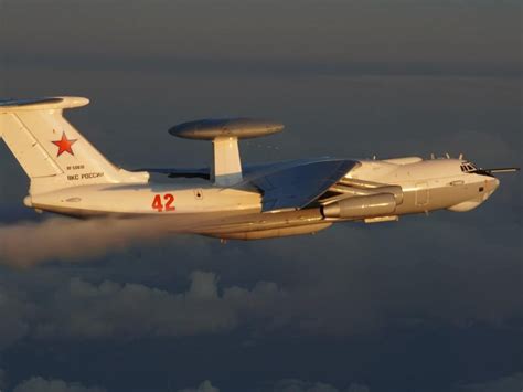 A Russian A-50 long-range radar detection aircraft was operating over ...