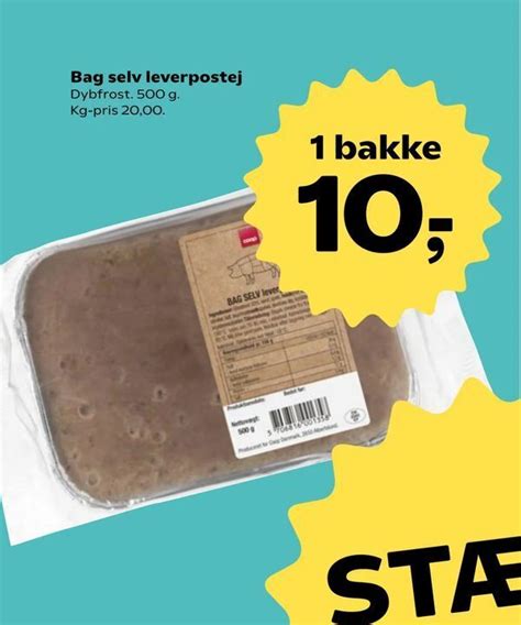 Bag Selv Leverpostej Tilbud Hos Superbrugsen