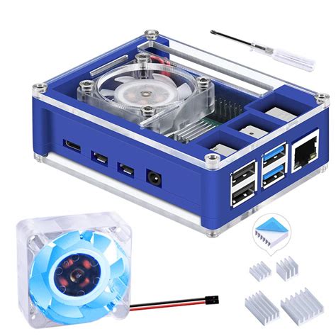 Buy GeeekPi Raspberry Pi 4 Case Raspberry Pi 4 Case With Fan