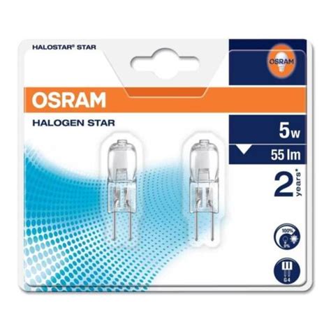 Osram G4 Stiftsockellampe Halostar 12V 5W Halogenlampe Halostar 64405