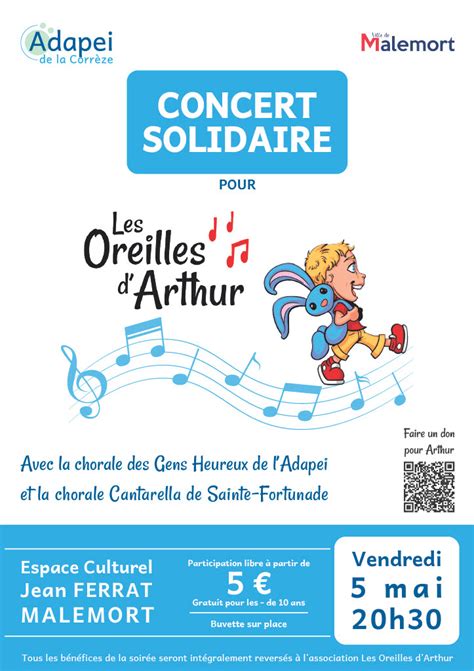 Concert Solidaire Pour Les Oreilles D Arthur Mairie De Malemort