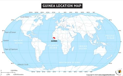 Where is Guinea Located? Location map of Guinea