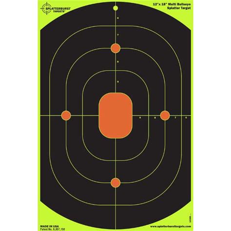 12x 18 Bullseye Splatter Target