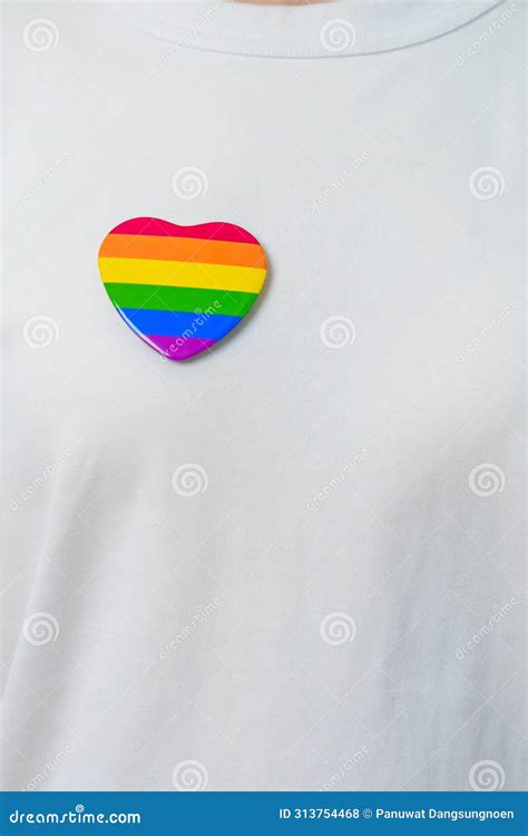 LGBT Pride Month Concept Or LGBTQ Or LGBTQIA With Rainbow Heart Shape For Lesbian Gay