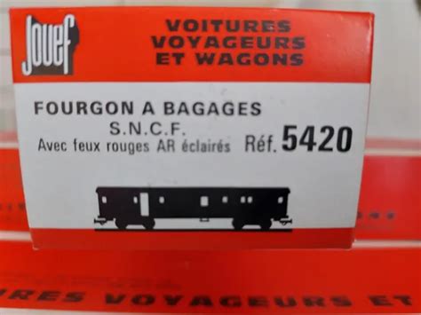 Boite Avec Train Lectrique Jouef Fourgon A Bagages Ref Ho Sncf