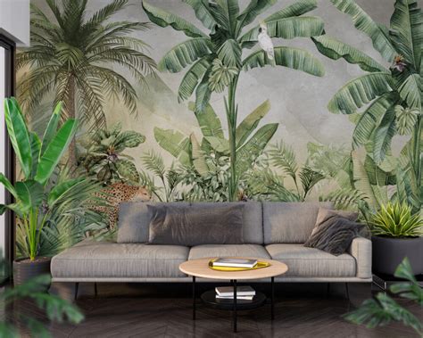 Exotic Living Room Wall Mural Wallpaper