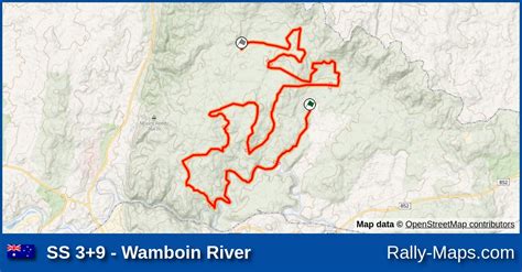 SS 3 9 Wamboin River Stage Map National Capital Rally 2018 APRC