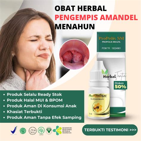 Jual Obat Amandel Kronis Akut Bengkak Sakit Sulit Menelan