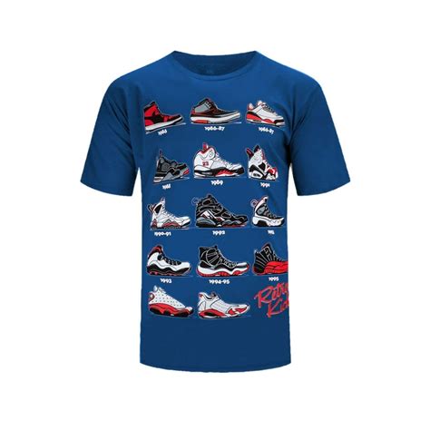 Nike Jordans T Shirt Retro Shoes Sneakers Shirt White Black Hip Hop