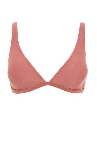 Bordo Kadın Fall in Love Regular Fit Bikini Üstü 2394338 DeFacto