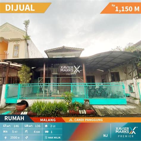 Dijual Rumah Terawat 2 Lantai Di Candi Panggung Kota Malang