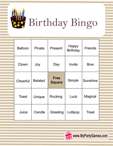 Bingo Birthday Meme