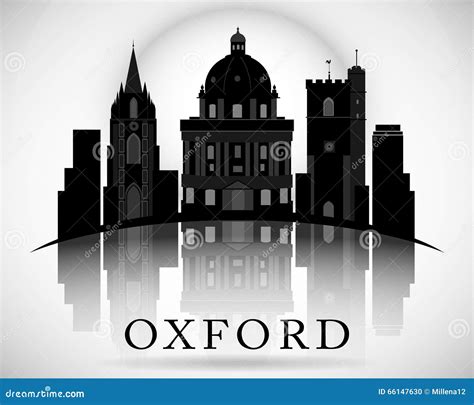 Modern Oxford City Skyline Design. England Stock Vector - Illustration of english, downtown ...