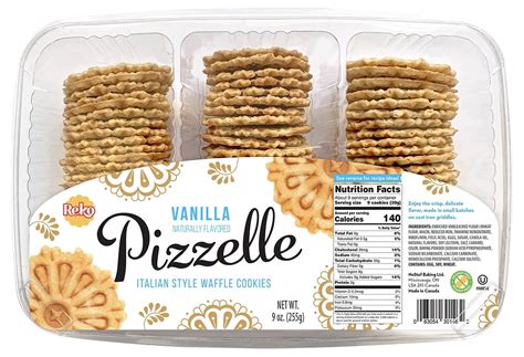 Vanilla Mini Pizzelle Italian Waffle Cookie 9oz 1 Pack