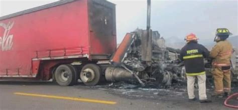 Trailer De Coca Cola Se Incendia Tras Chocar Con Unidad Pesada