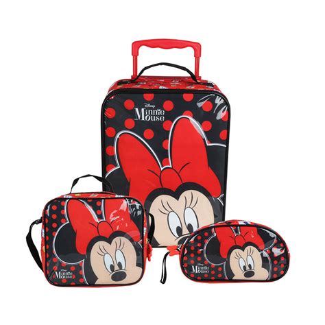 Ripley Set Maletas X Minnie Mouse Eco Rojo