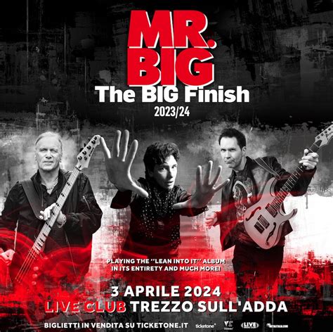 Mr Big Il Aprile Al Live Club Trezzo Sulladda Mi Global