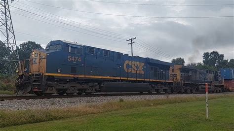 Csx I Headed Westbound In Monroe Nc With Csxt In The Lead