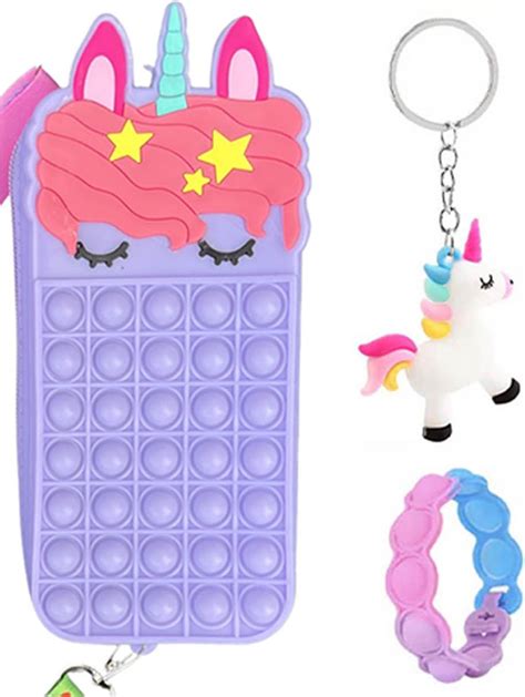 Fidget Toys Pop It Fidget Unicorn Speelgoed Pop It Tas X X