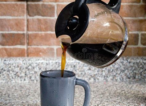 Pouring A Mug Of Coffee Stock Image Image Of Brown Closeup 16354753