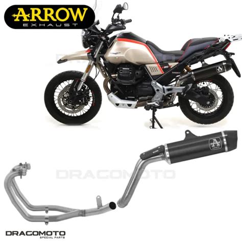 Moto Guzzi V Tt Impianto Completo Arrow Indy Race Alu Nero