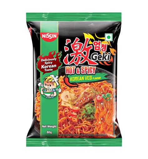 Buy Nissin Nissin Geki Hot And Spicy Korean Veg Noodles 4 Pieces Online