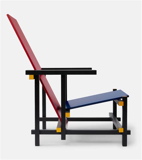 Red And Blue Chair By Gerrit Thomas Rietveld In Multicoloured Cassina