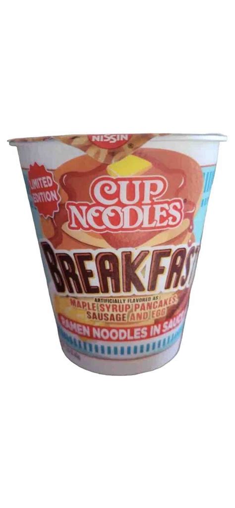 Breakfast Flavored Nissin Cup Noodles Ramen Noodle Soup Limited Edition