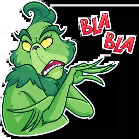 Grinch Telegram Stickers Grinch Drawing Grinch Grinch Christmas