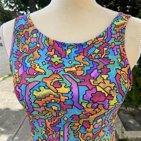 80s Gilda Marx Leotard One Piece Swimsuit Depop