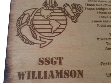 Personalized Usmc Ask Me What I Was Oak Stained Retirement Plaque Five1designs