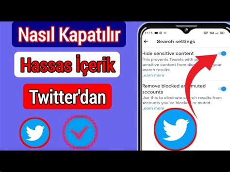 Twitter da hassas içerik nasıl kapatılır Twitter Hassas İçerik Ayarı